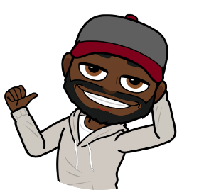 smiling bitmoji guy in a hat
